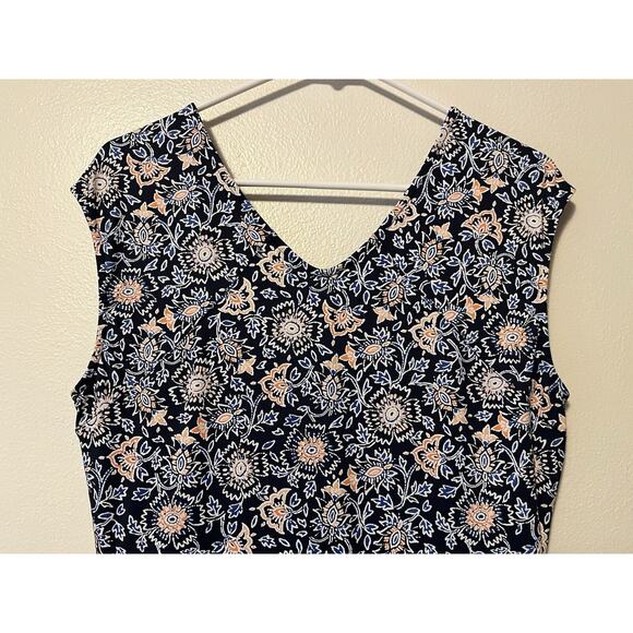 Title Nine Double Dare Stretch Knit Dress Romper in Tabriz Print Women’s Medium - Picture 7 of 11